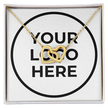 Load image into Gallery viewer, Interlocking Hearts Necklace (Yellow &amp; White Gold Variants)
