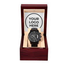 Load image into Gallery viewer, Black Chronograph Watch + MC (NO ENGRAVING)
